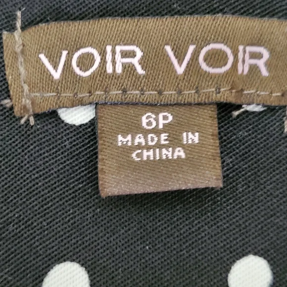 Voir Voir Black & White Dress Sz 6P - Picture 7 of 10